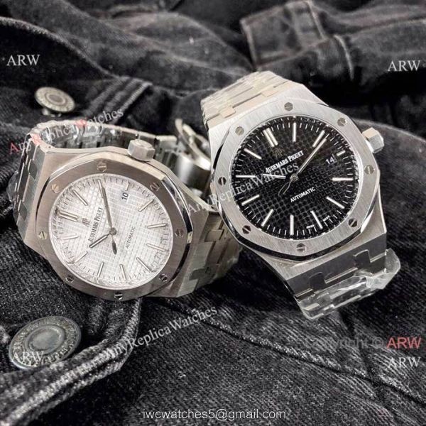 Best Quality Audemars Piguet Royal Oak Replica Watches 42mm Stainless Steel White Face Best Quality Audemars Piguet Royal Oak Replica Watches 42mm Stainless Steel White Face
