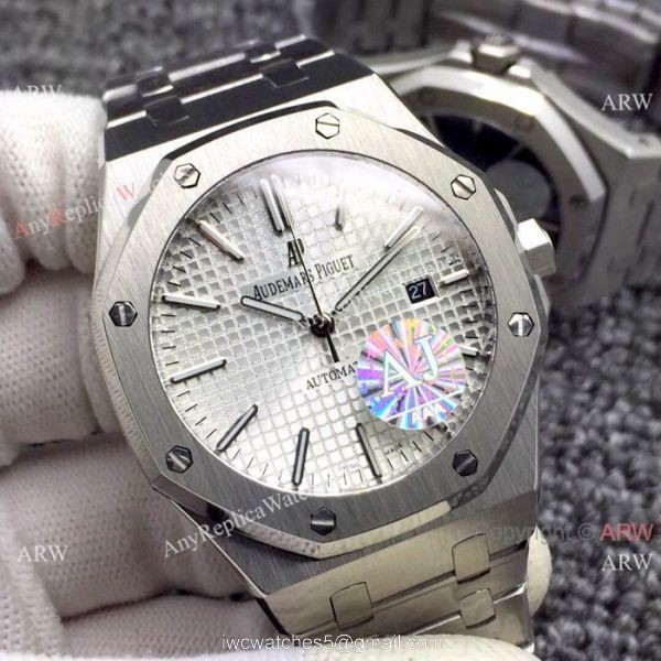 AAA Quality Audemars Piguet Royal Oak Stainless Steel Watches Silver Dial AAA Quality Audemars Piguet Royal Oak Stainless Steel Watches Silver Dial