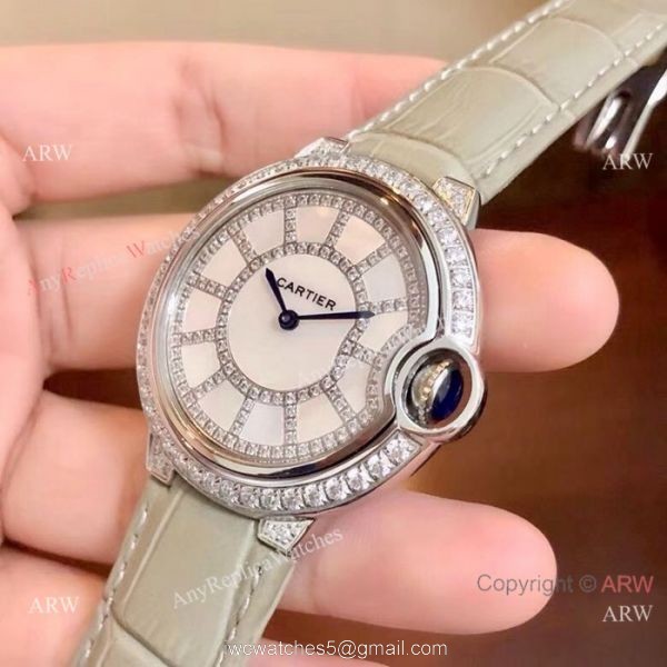AAA Quality Cartier Ballon Bleu de 36mm Watch Diamond Case AAA Quality Cartier Ballon Bleu de 36mm Watch Diamond Case