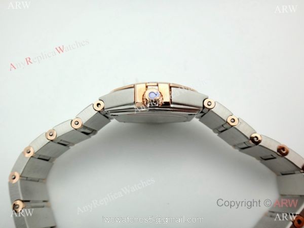 Omega Constellation Two Tone Rose Gold Sky Moon Dial Watch Omega Constellation Two Tone Rose Gold Sky Moon Dial Watch