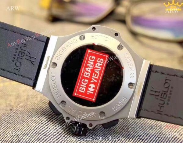 Best Quality Hublot Big Bang 10 Years Watch SS Black Chronograph Dial Best Quality Hublot Big Bang 10 Years Watch SS Black Chronograph Dial