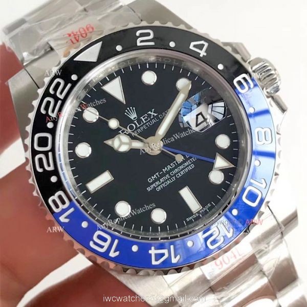 NEW UPGRADED V7 Rolex GMT-Master II BlackBlue Ceramic 904L Watch Swiss Eta3186 NEW UPGRADED V7 Rolex GMT-Master II BlackBlue Ceramic 904L Watch Swiss Eta3186