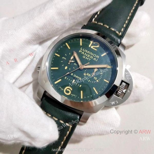 Replica Panerai Luminor Green Dial Green Leather Strap Watch Men Replica Panerai Luminor Green Dial Green Leather Strap Watch Men