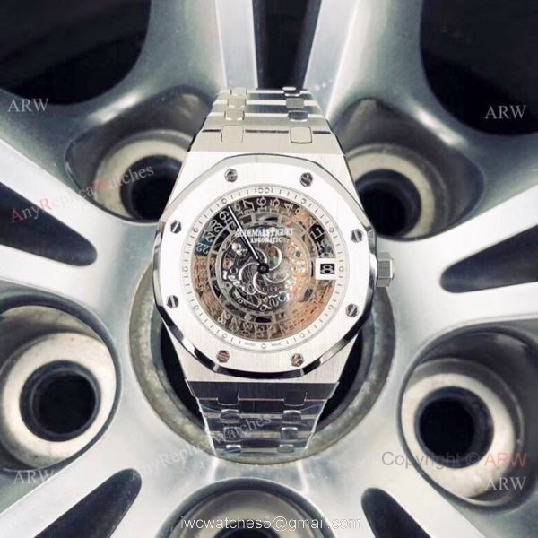 Fake AP Skeleton Wristwatch Audemars Piguet Royal Oak Stainless Steel Watch Fake AP Skeleton Wristwatch Audemars Piguet Royal Oak Stainless Steel Watch