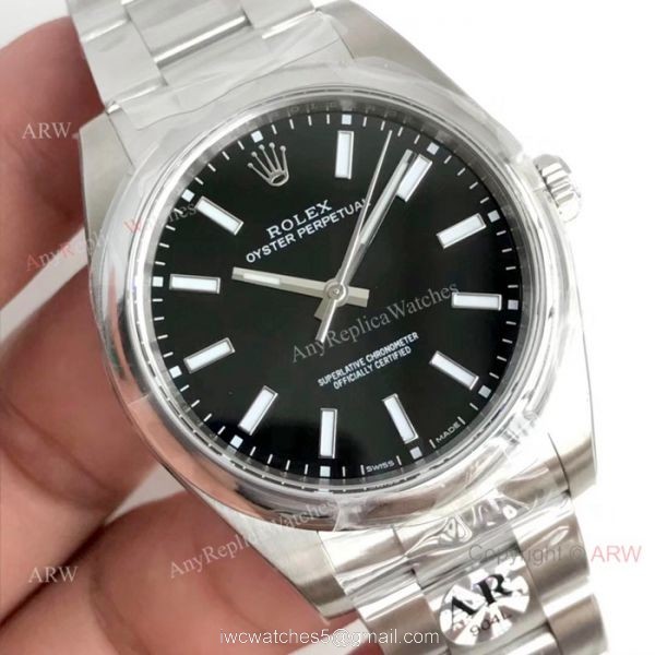 Swiss Copy Rolex Oyster Perpetual Stainless Steel Black Dial Watch Highest Quality AR Factory Rolex Swiss Copy Rolex Oyster Perpetual Stainless Steel Black Dial Watch Highest Quality AR Factory Rolex