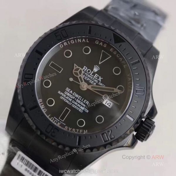 All Black Rolex Deepsea Black Replica Watch 44MM All Black Rolex Deepsea Black Replica Watch 44MM