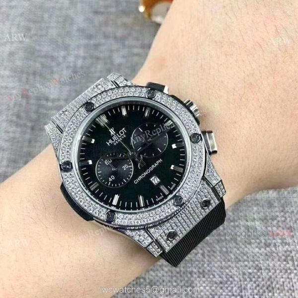 High Quality Hublot Big Bang Ice Out Chronograph Watch 41mm High Quality Hublot Big Bang Ice Out Chronograph Watch 41mm