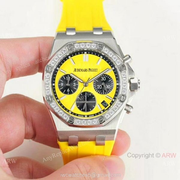 Fake Audemars Piguet Royal Oak offshore Diamond Bezel Red Dial Watches Women Fake Audemars Piguet Royal Oak offshore Diamond Bezel Red Dial Watches Women