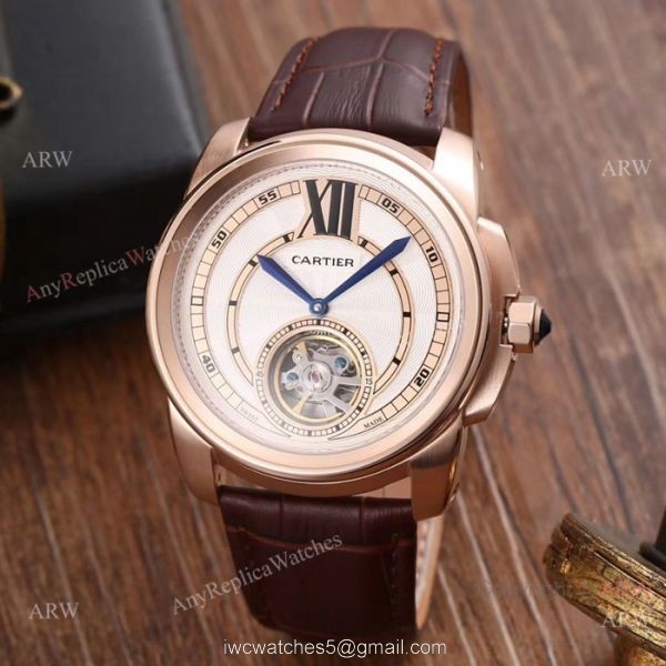High Quality Cartier Calibre De Replica Watches SS Rose Gold Bezel High Quality Cartier Calibre De Replica Watches SS Rose Gold Bezel