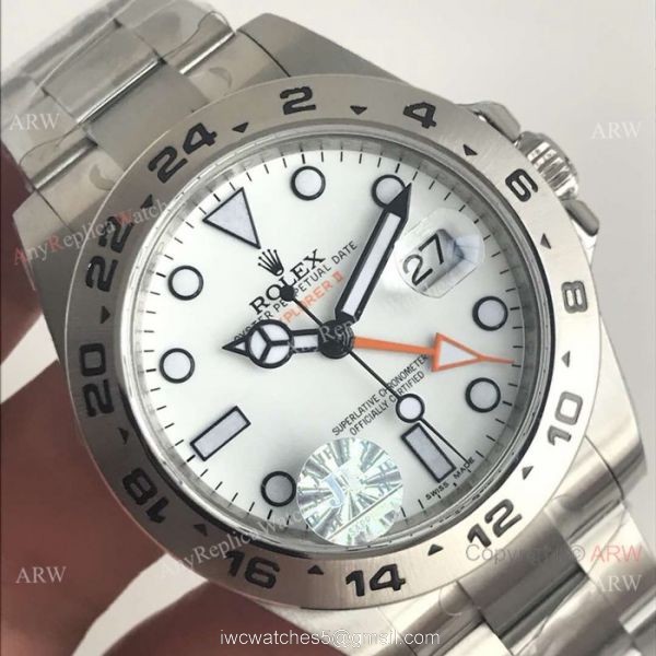 JF Factory ETA2836 V3 Replica Rolex Explorer II 42mm Watches 216570 White Face JF Factory ETA2836 V3 Replica Rolex Explorer II 42mm Watches 216570 White Face