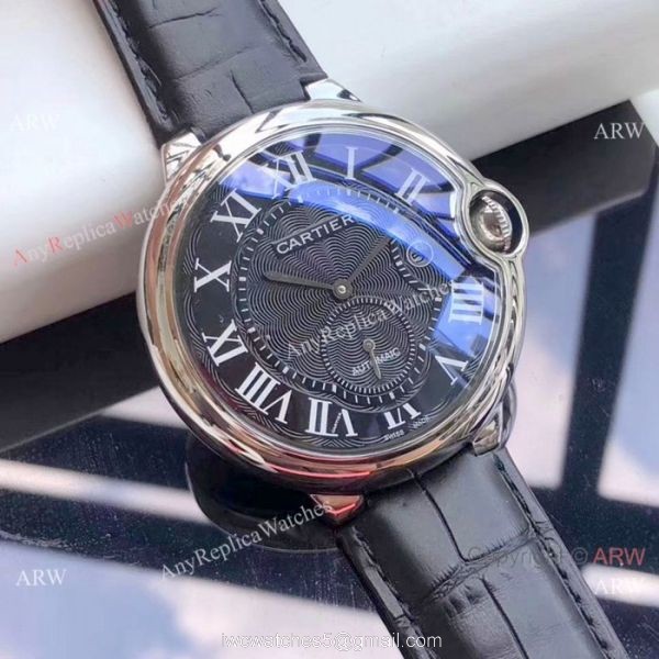 Fake Cartier Ballon Bleu De Automatic Watches SS White Roman Dial Fake Cartier Ballon Bleu De Automatic Watches SS White Roman Dial