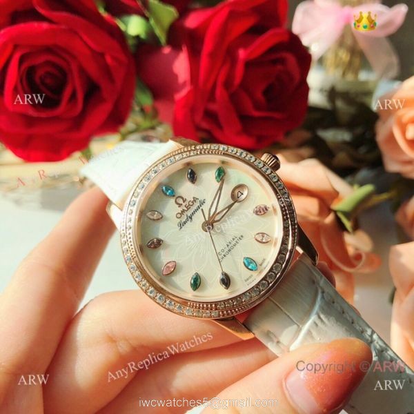 Omega ladymatic Diamond Watches New Replica Omega Watch White Face Rose Gold Omega ladymatic Diamond Watches New Replica Omega Watch White Face Rose Gold