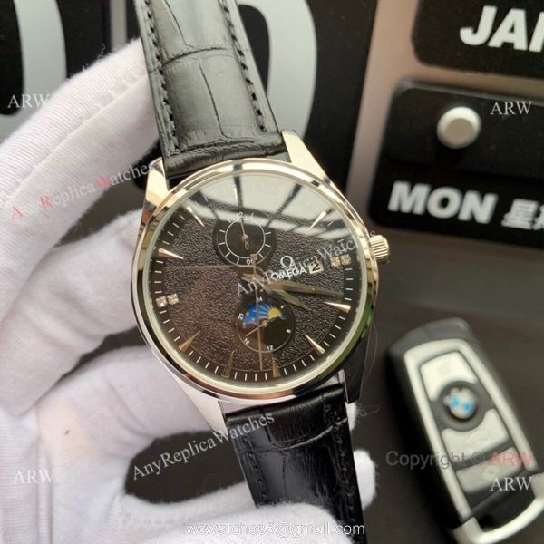 High Quality Omega Moon phase 43mm watch Gray Dial Fully Automatic Movement High Quality Omega Moon phase 43mm watch Gray Dial Fully Automatic Movement