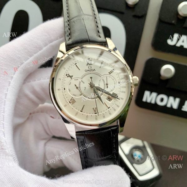 New Replica Omega Complications Stainless Steel White Watches 41mm New Replica Omega Complications Stainless Steel White Watches 41mm