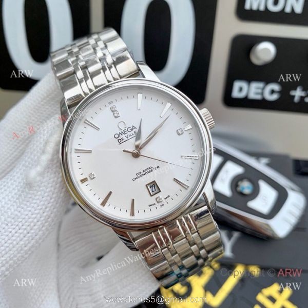 Clone Omega De Ville Stainless Steel Black 42MM Watches New Clone Omega De Ville Stainless Steel Black 42MM Watches New