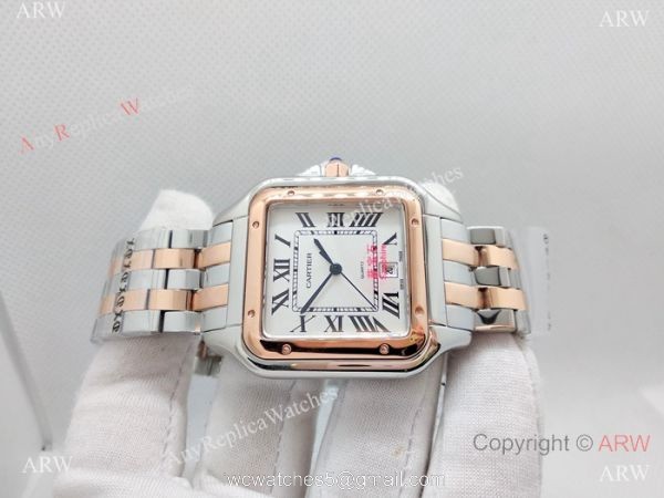 Cartier Panthere De Cartier Watches Two Tone Rose Gold 38mm Cartier Panthere De Cartier Watches Two Tone Rose Gold 38mm
