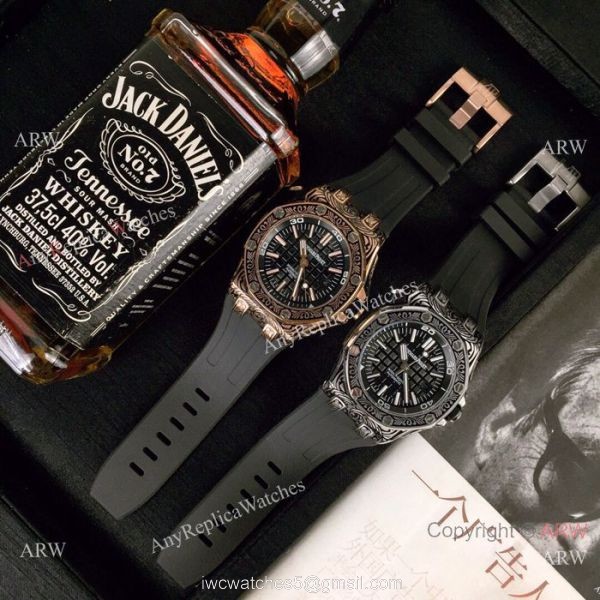 Replica Audemars Piguet Royal Oak Offshore Tattoo Watch SS Black Dial Replica Audemars Piguet Royal Oak Offshore Tattoo Watch SS Black Dial