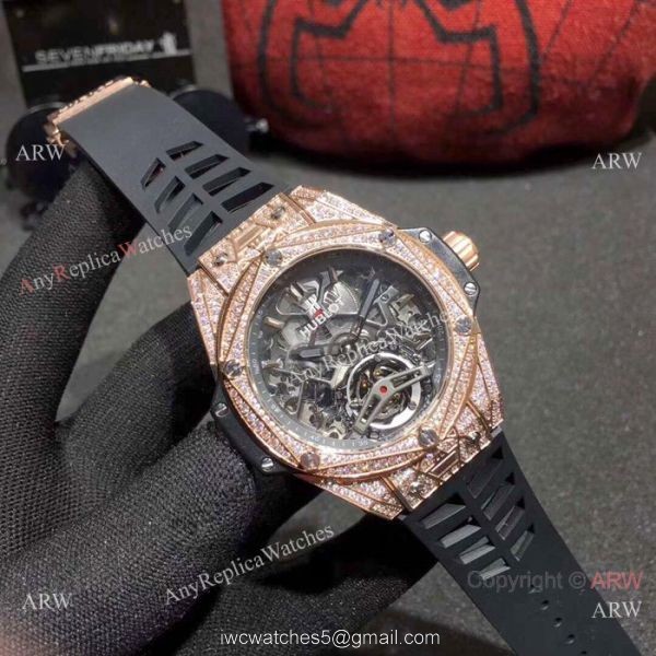 Copy Hublot Big Bang Special Edition Iced Out Full Diamond Watch Rose Gold Case Copy Hublot Big Bang Special Edition Iced Out Full Diamond Watch Rose Gold Case
