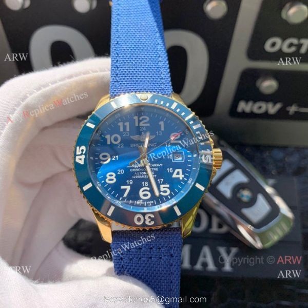 High Quality Breitling Superocean II Blue Dial Watches 42mm High Quality Breitling Superocean II Blue Dial Watches 42mm