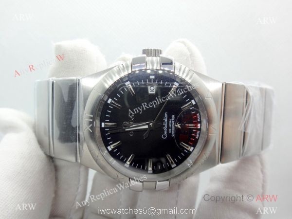 Omega Double Eagle Black Dial Stainless Steel Men Watch Replica Omega Double Eagle Black Dial Stainless Steel Men Watch Replica