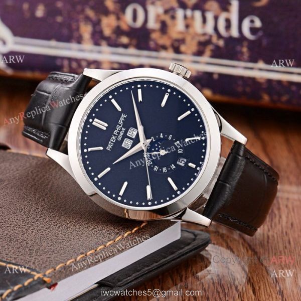 Patek Philippe Perpetual Calendar Rose Gold Case with Brown Leather Strap Watch Patek Philippe Perpetual Calendar Rose Gold Case with Brown Leather Strap Watch