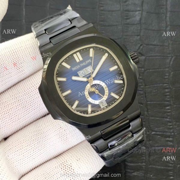 High Qaulity Replica Patek Philippe Nautilus Annual Calendar All Black Watch High Qaulity Replica Patek Philippe Nautilus Annual Calendar All Black Watch