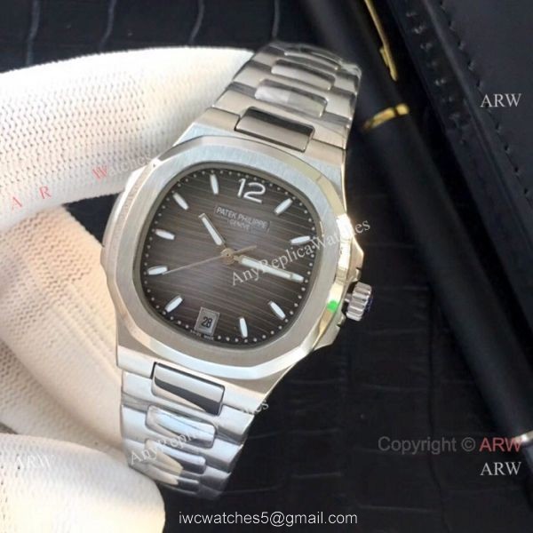 Fake Patek Philippe Nautilus Womens Watches SS Black Face QUARTZ Fake Patek Philippe Nautilus Womens Watches SS Black Face QUARTZ