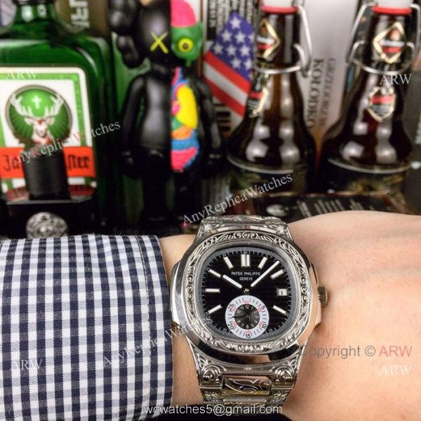Copy Patek Philippe Engraving Nautilus Stainless Steel Watch Silver Dial Copy Patek Philippe Engraving Nautilus Stainless Steel Watch Silver Dial