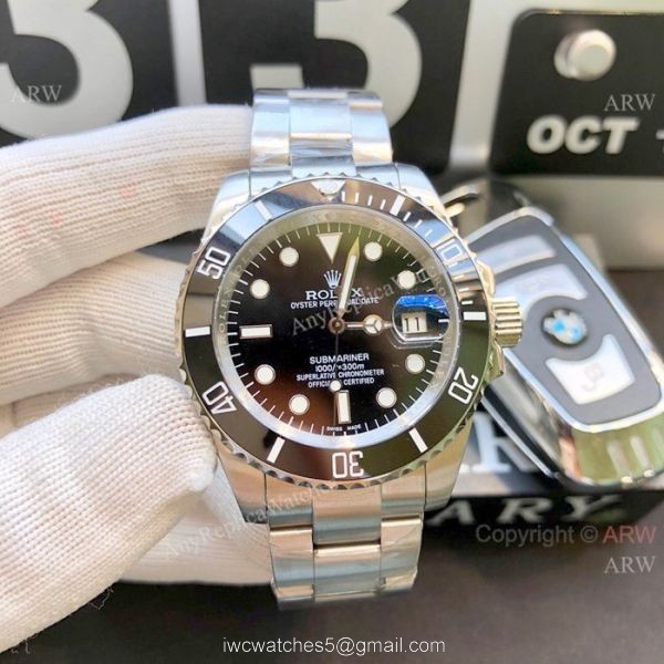 Asia 8215 Rolex Blue Face Submariner Replica Watch Stainless Steel Asia 8215 Rolex Blue Face Submariner Replica Watch Stainless Steel