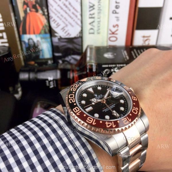 UR Factory Copy Rolex GMT 2018 &8216;Root Beer Watch Two Tone Rose Gold UR Factory Copy Rolex GMT 2018 &8216;Root Beer Watch Two Tone Rose Gold