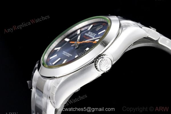 EX Factory Eta2836 Swiss Rolex Milgauss Blue Replica Watch 40mm EX Factory Eta2836 Swiss Rolex Milgauss Blue Replica Watch 40mm