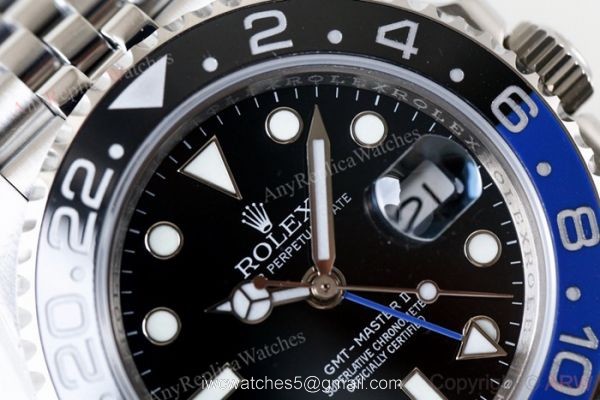 Rolex GMT Master II Swiss ETA 40MM Watch Rolex Batman Replica Rolex GMT Master II Swiss ETA 40MM Watch Rolex Batman Replica