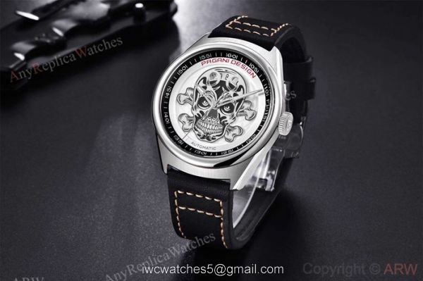 Fake Pagani Design Stainless Steel Skeleton Skull Dial Mens Watch Fake Pagani Design Stainless Steel Skeleton Skull Dial Mens Watch