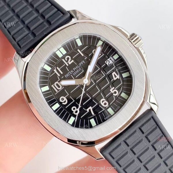 Copy Patek Philippe Aquanaut Luce 5067A SS Black Dial Watch Swiss Grade 1 Copy Patek Philippe Aquanaut Luce 5067A SS Black Dial Watch Swiss Grade 1