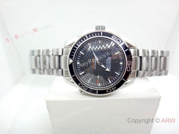 Fake Omega Seamaster Planet Ocean Stianless Steel Black Watch Fake Omega Seamaster Planet Ocean Stianless Steel Black Watch
