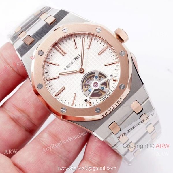 Copy Audemars Piguet Royal Oak Tourbillon Swiss 2924 Watches 2-Tone Rose Gold Copy Audemars Piguet Royal Oak Tourbillon Swiss 2924 Watches 2-Tone Rose Gold