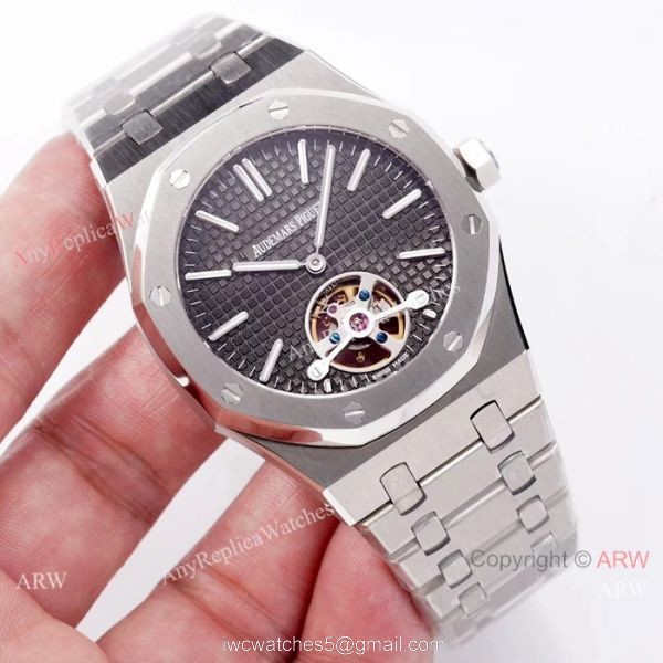Swiss Replica Audemars Piguet Royal Oak Tourbillon SS Blue Dial watch 2924 Movement Swiss Replica Audemars Piguet Royal Oak Tourbillon SS Blue Dial watch 2924 Movement