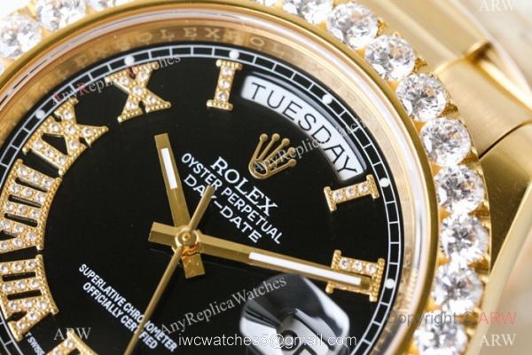 N9 Rolex ETA 2836 Day-Date II Replica Watch Yellow Gold President Band N9 Rolex ETA 2836 Day-Date II Replica Watch Yellow Gold President Band