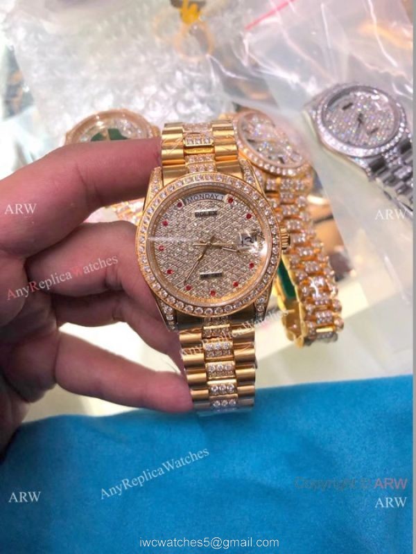 Rolex Presidential Diamond Bezel Replica Watch Day Date 28mm Women/Men Rolex Presidential Diamond Bezel Replica Watch Day Date 28mm Women/Men