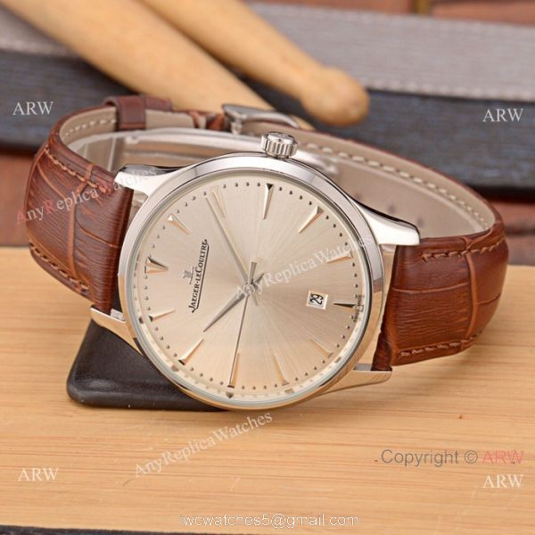 Best Copy Jaeger-LeCoultre Master Rose Gold Silver Face Watch Simple Design Best Copy Jaeger-LeCoultre Master Rose Gold Silver Face Watch Simple Design