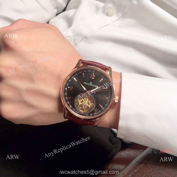Jaeger-LeCoultre Tourbillon Silver Dial Black Leather Strap 42mm Watch Jaeger-LeCoultre Tourbillon Silver Dial Black Leather Strap 42mm Watch