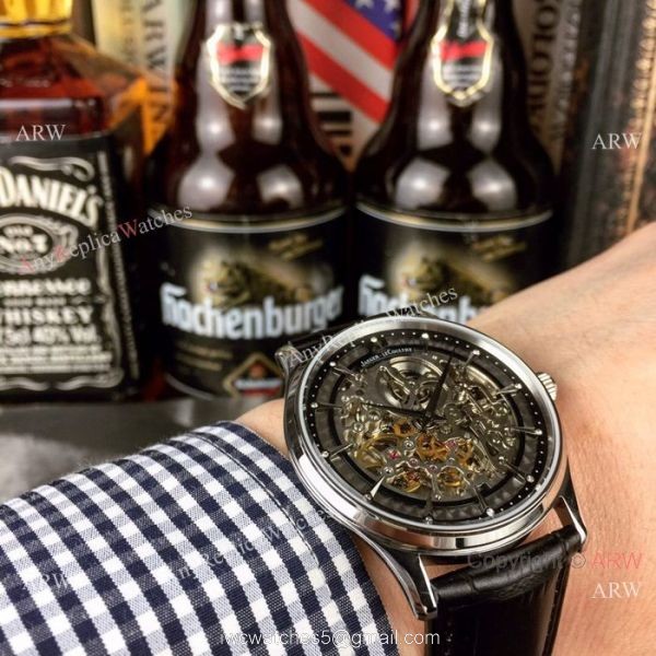 High Quality Copy Jaeger LeCoultre Stainless Steel Skeleton Dial Watches High Quality Copy Jaeger LeCoultre Stainless Steel Skeleton Dial Watches