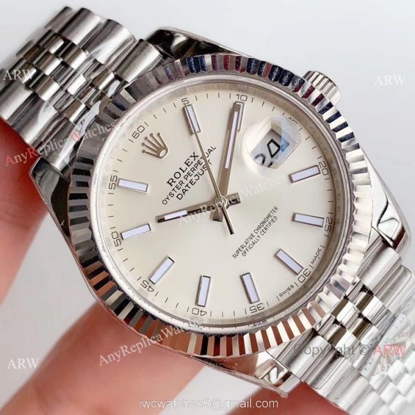 Replica Rolex Datejust II Swiss 2824 White Dial Watch AR Factory Replica Rolex Datejust II Swiss 2824 White Dial Watch AR Factory