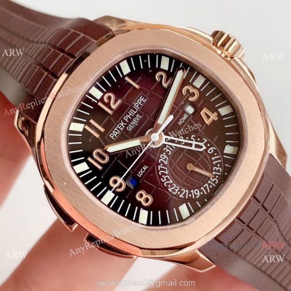 (GR) Swiss Grade Patek Philippe Aquanaut Travel Time Rose Gold Watch (GR) Swiss Grade Patek Philippe Aquanaut Travel Time Rose Gold Watch