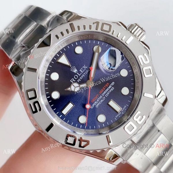 Noob factory Rolex Yacht-Master Stainless Steel Blue Face Watch V3 Version Noob factory Rolex Yacht-Master Stainless Steel Blue Face Watch V3 Version