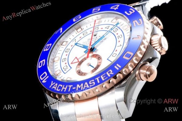 JF Factory Rolex Yachtmaster II Rolex Everose Replica Watch 44mm YMII JF Factory Rolex Yachtmaster II Rolex Everose Replica Watch 44mm YMII