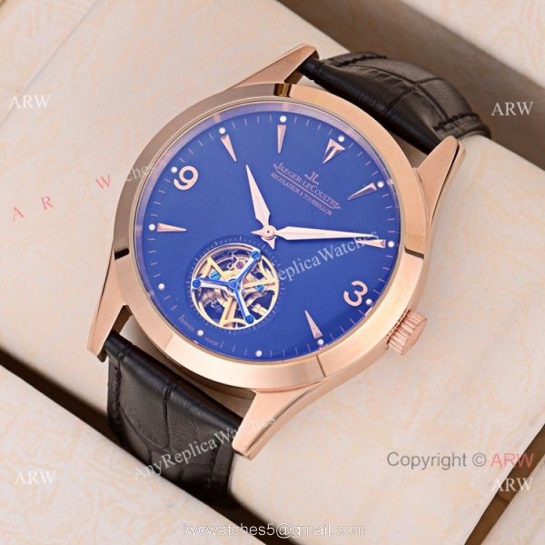 Fake Jaeger-LeCoultre Flying Tourbillon Rose Gold Arabic Watch 43mm Fake Jaeger-LeCoultre Flying Tourbillon Rose Gold Arabic Watch 43mm