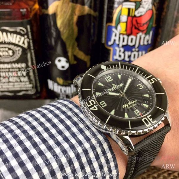 2019 Replica Blancpain Fifty Fathoms 300m SS Black Dial Watch Swiss Quality 2019 Replica Blancpain Fifty Fathoms 300m SS Black Dial Watch Swiss Quality