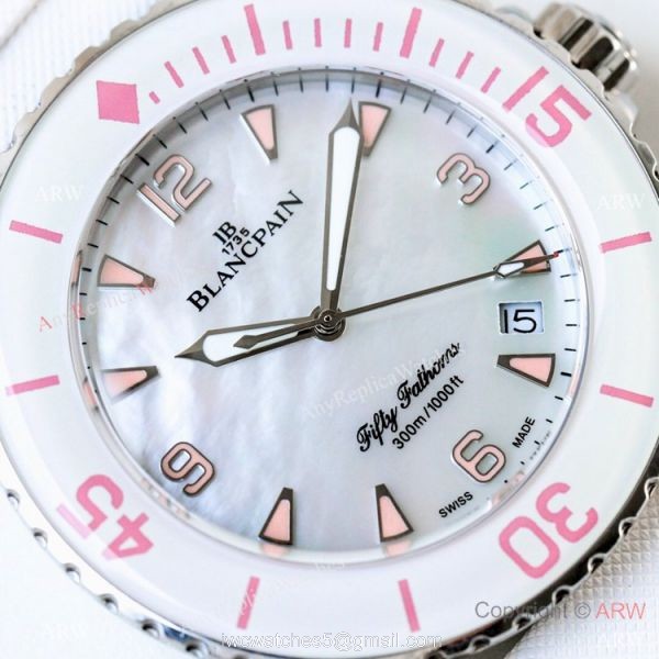 Replica Blancpain Fifty Fathoms Automatique Swiss 1315 Watch White Version Replica Blancpain Fifty Fathoms Automatique Swiss 1315 Watch White Version