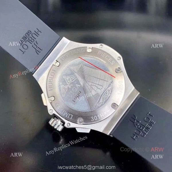 Fake Hublot Big Bang Chronograph Men Watch SS Black Rubber Band Fake Hublot Big Bang Chronograph Men Watch SS Black Rubber Band
